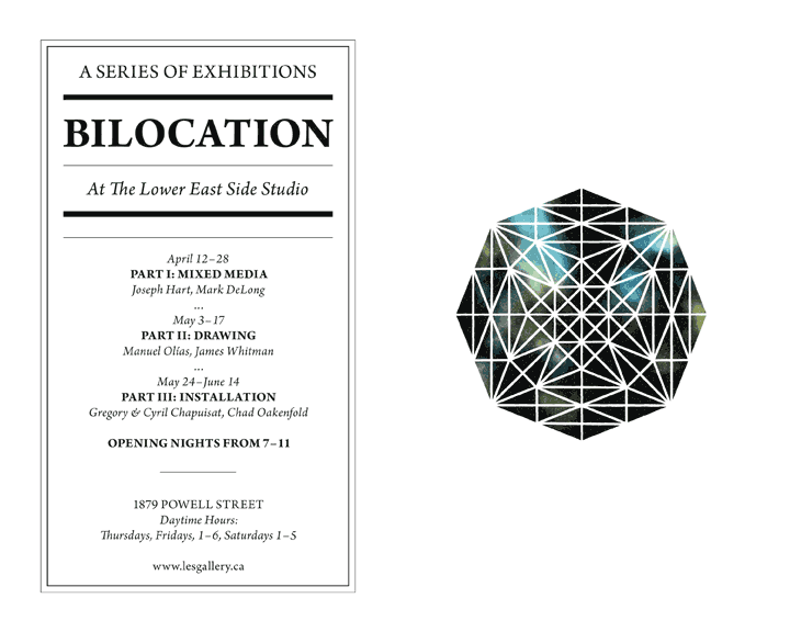 exposicin Bilocation en les gallery Vancouver, Canada